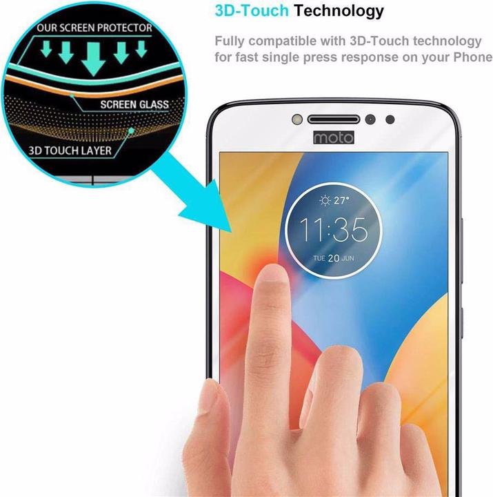 Image du produit Cadorabo Verre de protection d'écran plein écran (1 pièce(s), Motorola Moto E4)