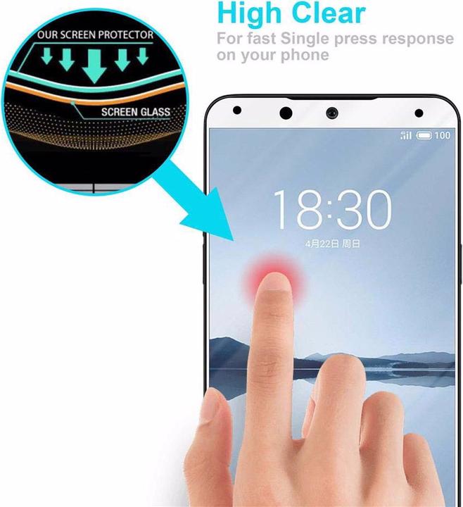 Image du produit Cadorabo Verre de protection d'écran plein écran (1 pièce(s), Meizu 15)