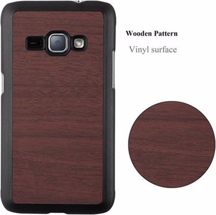 Image du produit Cadorabo Couverture rigide Woody Cover (Samsung Galaxy J1 (2016))