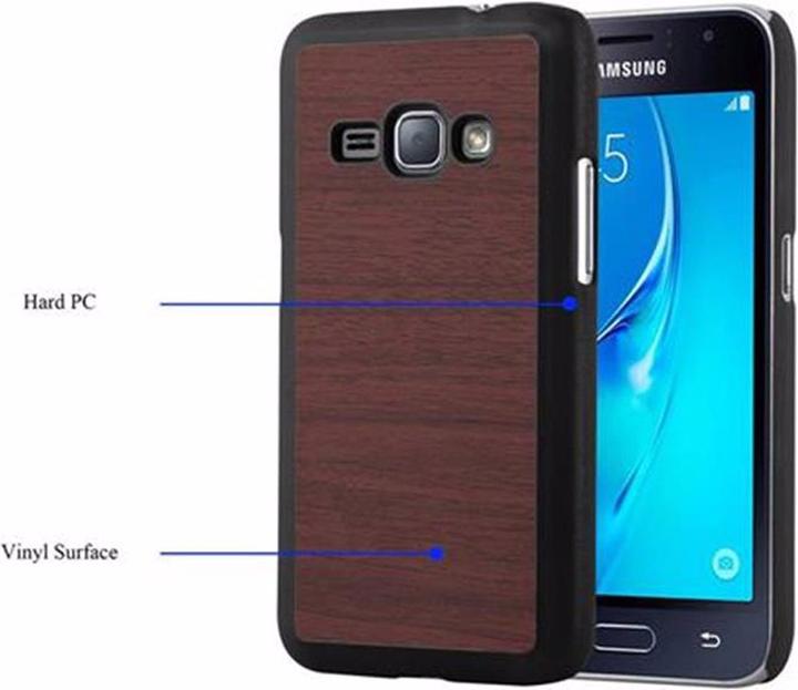 Image du produit Cadorabo Couverture rigide Woody Cover (Samsung Galaxy J1 (2016))