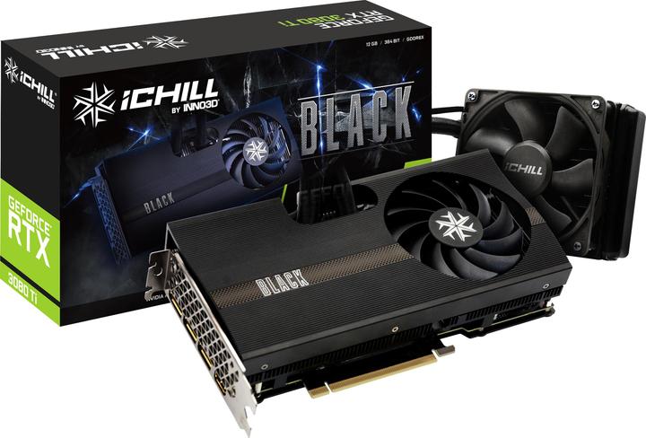 Actual product image Inno3D GeForce RTX 3080 Ti iChill Black LHR, 12288 MB GDDR6 (12 GB)