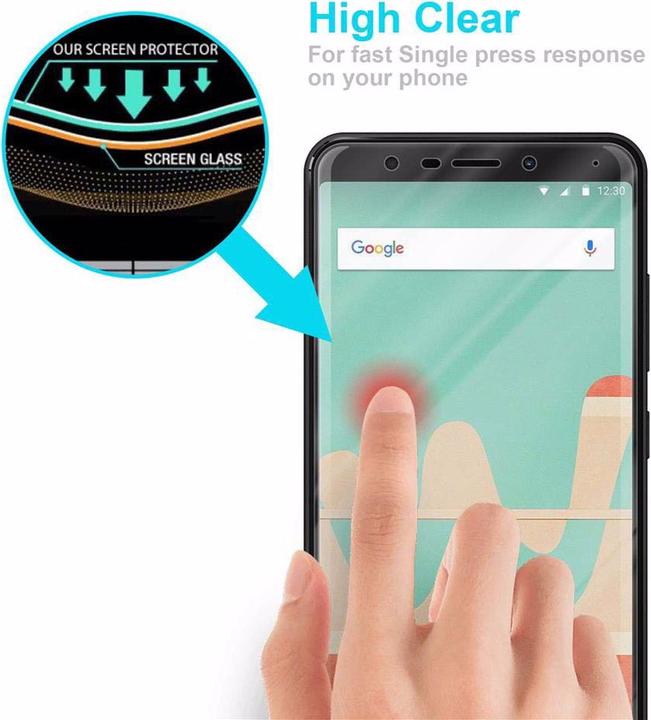 Produktbild Cadorabo Displayschutzglas (1 Stück, Wiko View Go)
