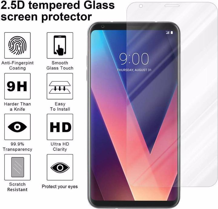 Immagine prodotto Cadorabo Vetro di protezione del display (1 Pezzo/i, LG V30, LG V30S+, LG V30+)
