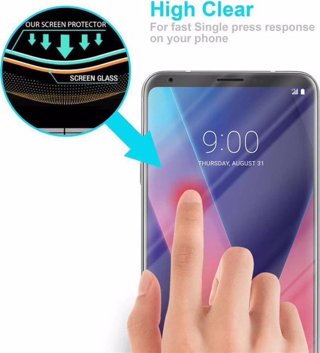 Immagine prodotto Cadorabo Vetro di protezione del display (1 Pezzo/i, LG V30, LG V30S+, LG V30+)
