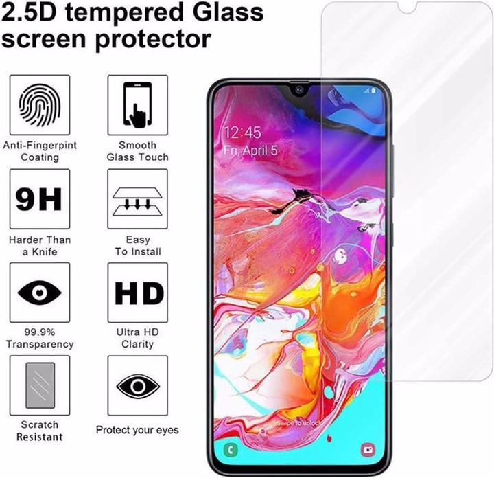 Actual product image Cadorabo display protection glass (1 Piece, Samsung Galaxy A70, Samsung Galaxy A70S)