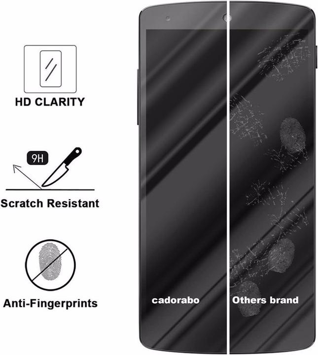 Actual product image Cadorabo display protection glass (1 Piece, LG Nexus 5)