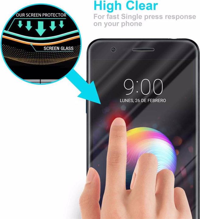 Produktbild Cadorabo Displayschutzglas (1 Stück, LG K11)