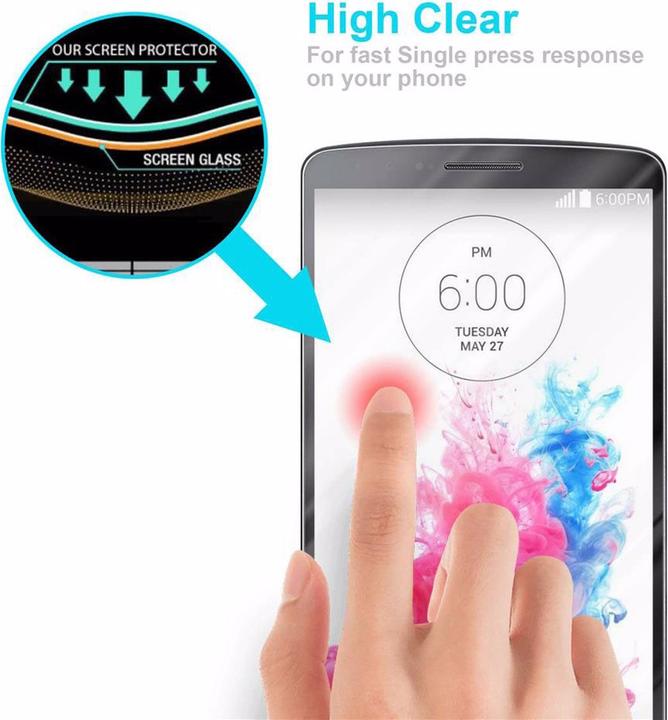 Actual product image Cadorabo display protection glass (1 Piece, G3)