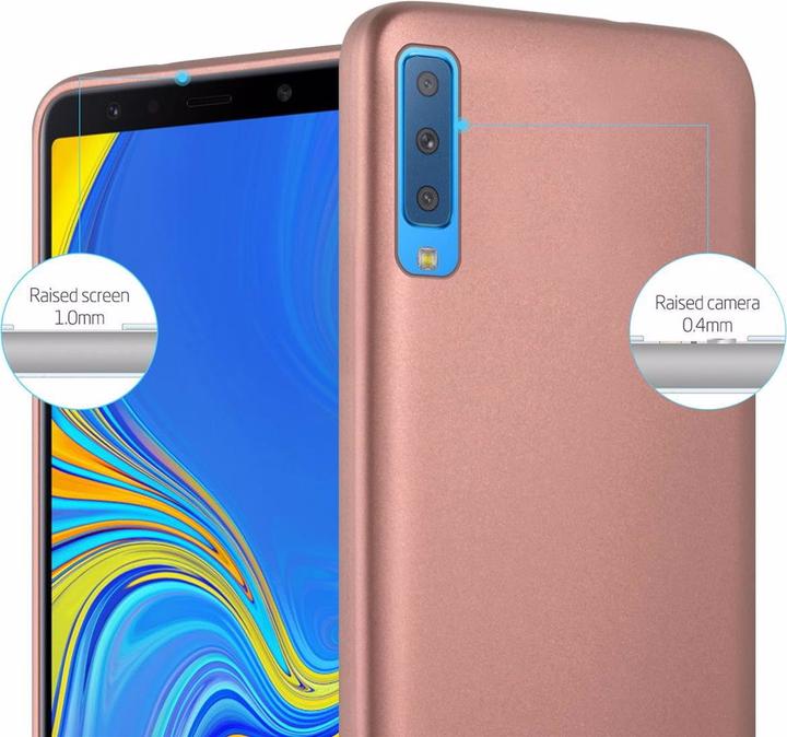 Actual product image Cadorabo TPU Matt Metallic Cover (Samsung Galaxy A7 (2018))