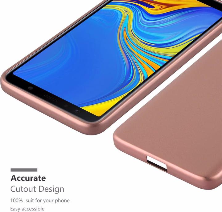 Actual product image Cadorabo TPU Matt Metallic Cover (Samsung Galaxy A7 (2018))