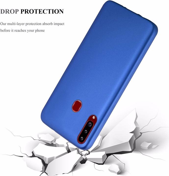 Actual product image Cadorabo TPU Matt Metallic Cover (Samsung Galaxy A20s)