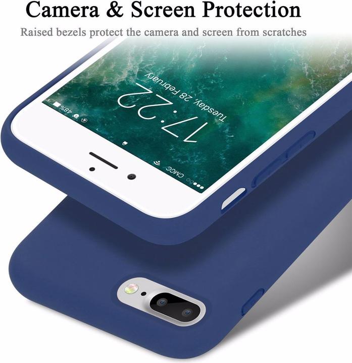 Actual product image Cadorabo TPU Liquid Silicone Case Cover (Apple iPhone 7 Plus, Apple iPhone 7s Plus, Apple iPhone 8 Plus)
