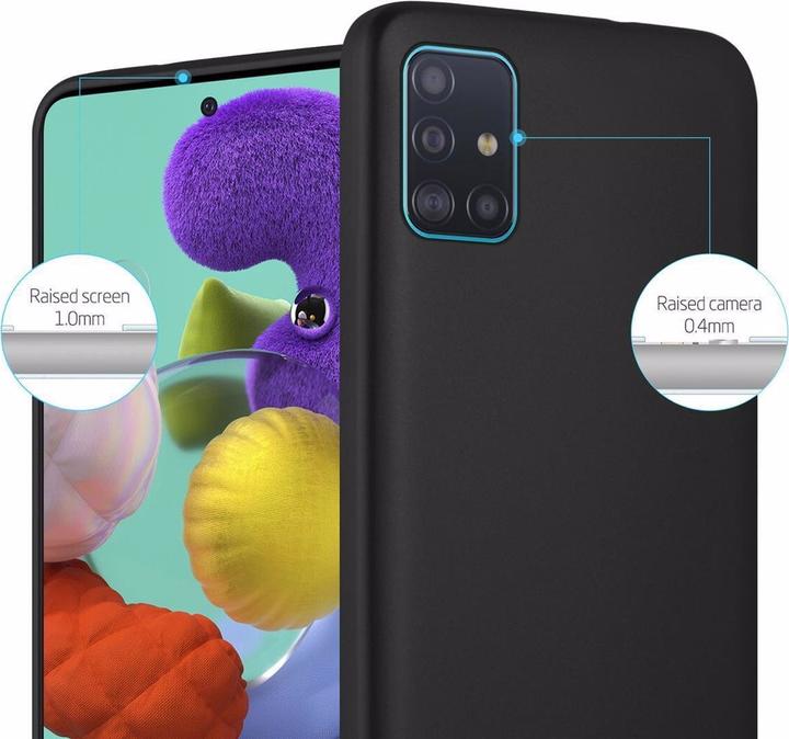 Actual product image Cadorabo TPU Matt Metallic Cover (Samsung Galaxy A71)