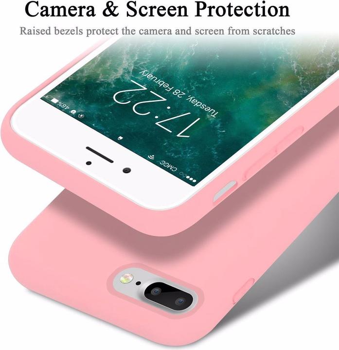 Actual product image Cadorabo TPU Liquid Silicone Case Cover (Apple iPhone 7 Plus, Apple iPhone 7s Plus)