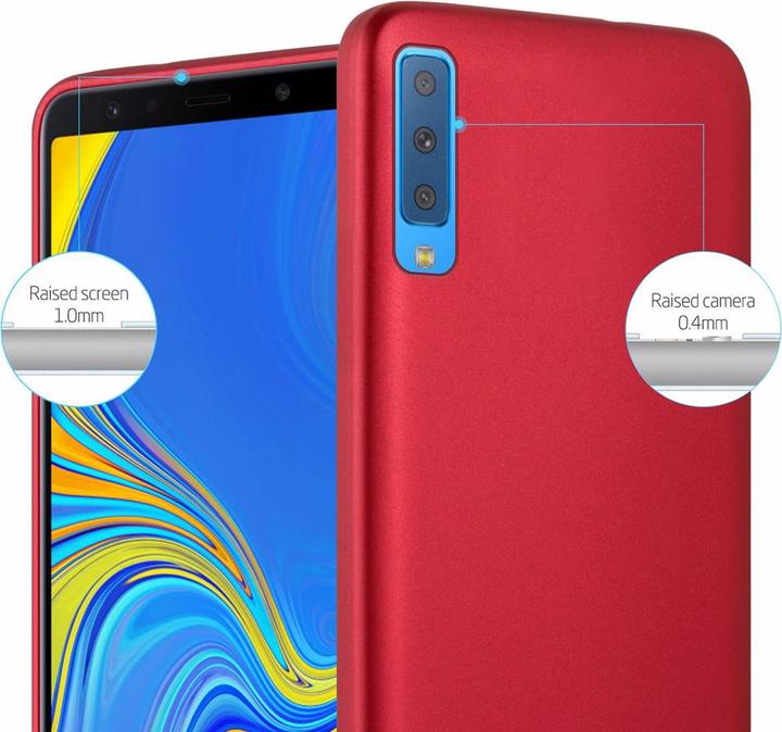 Actual product image Cadorabo TPU Matt Metallic Cover (Samsung Galaxy A7 (2018))