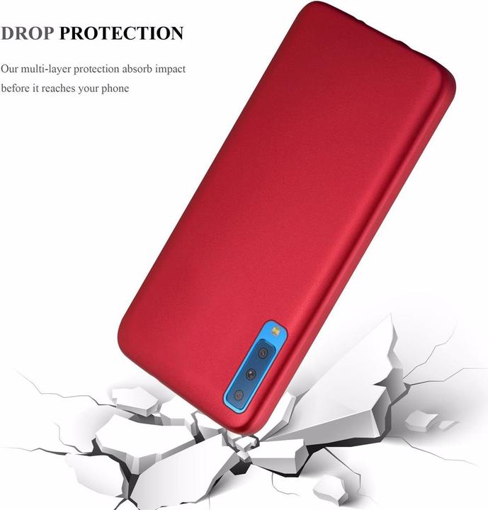 Actual product image Cadorabo TPU Matt Metallic Cover (Samsung Galaxy A7 (2018))