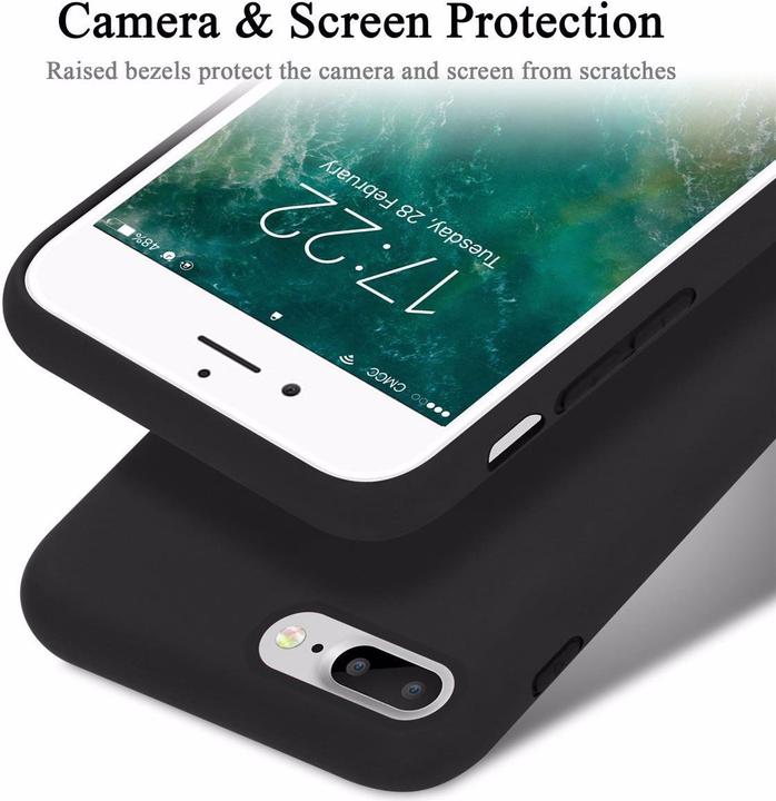Actual product image Cadorabo TPU Liquid Silicone Case Cover (Apple iPhone 7 Plus, Apple iPhone 7s Plus, Apple iPhone 8 Plus)