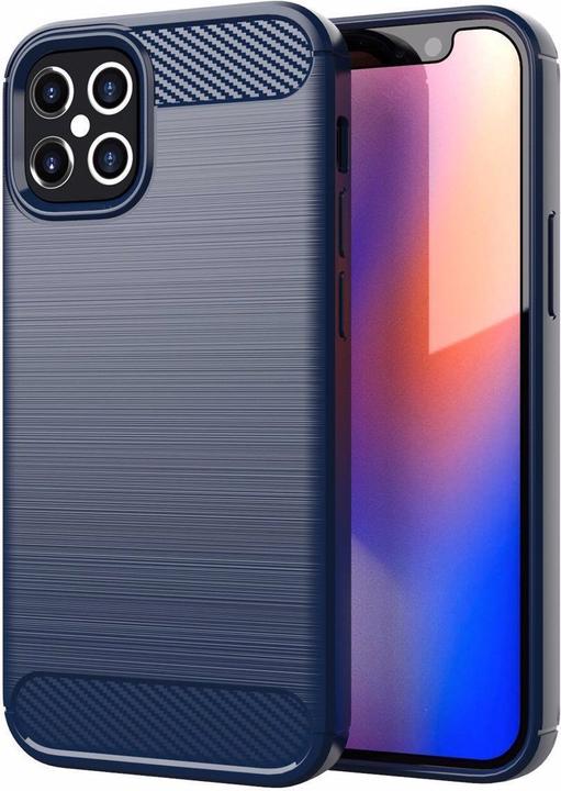 Produktbild Cadorabo TPU Ultra Slim carbon edelstahl Kombi Cover (Apple iPhone 12 Pro Max)
