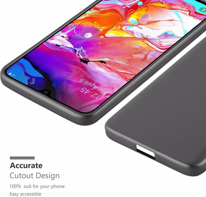 Actual product image Cadorabo TPU Matt Metallic Cover (Samsung Galaxy A70S, Samsung Galaxy A70)