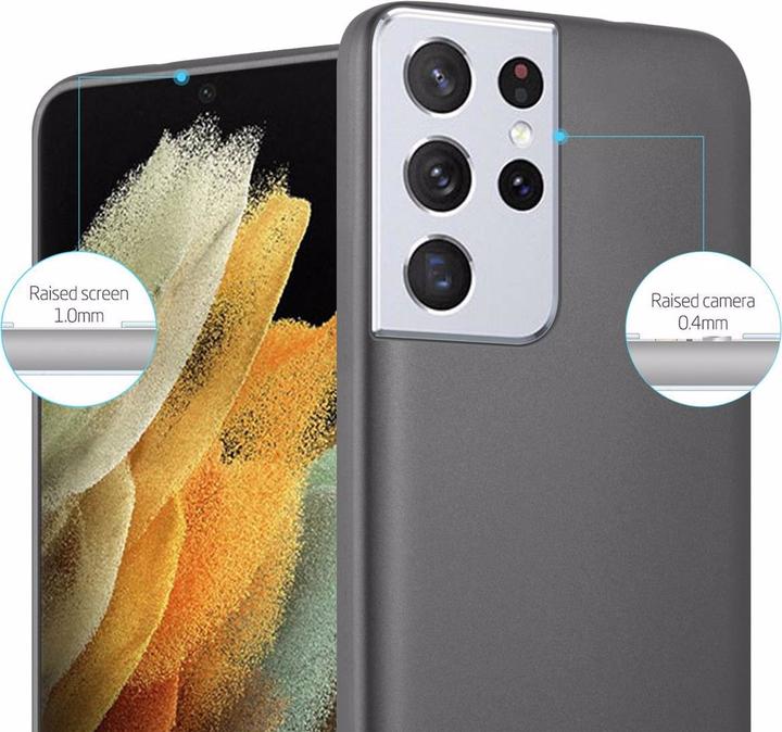 Actual product image Cadorabo TPU Matt Metallic Cover (Samsung Galaxy S21 Ultra)