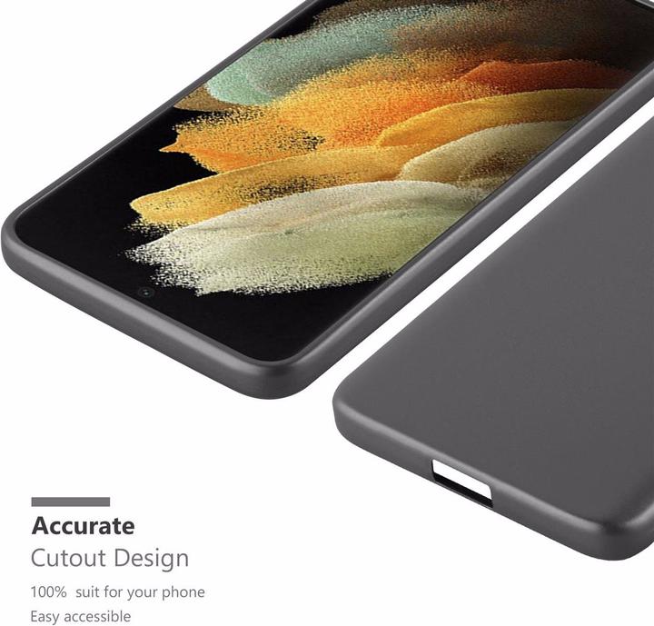Actual product image Cadorabo TPU Matt Metallic Cover (Samsung Galaxy S21 Ultra)