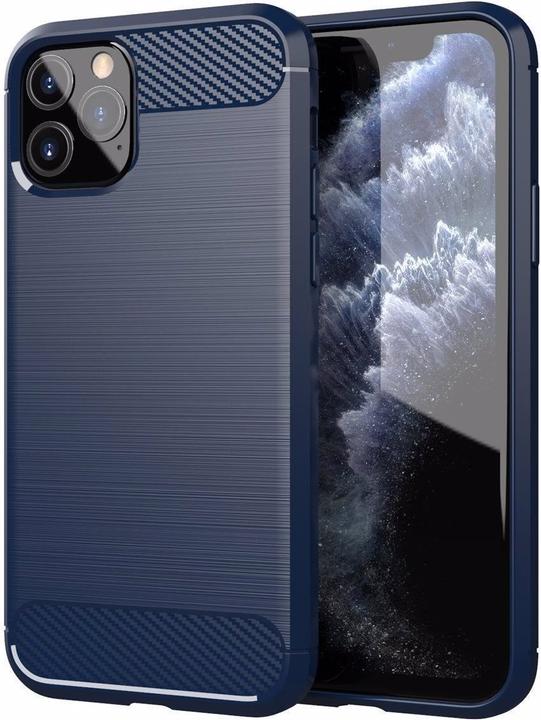 Produktbild Cadorabo TPU Ultra Slim carbon edelstahl Kombi Cover (Apple iPhone 11 Pro)