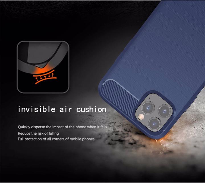 Produktbild Cadorabo TPU Ultra Slim carbon edelstahl Kombi Cover (Apple iPhone 11 Pro)