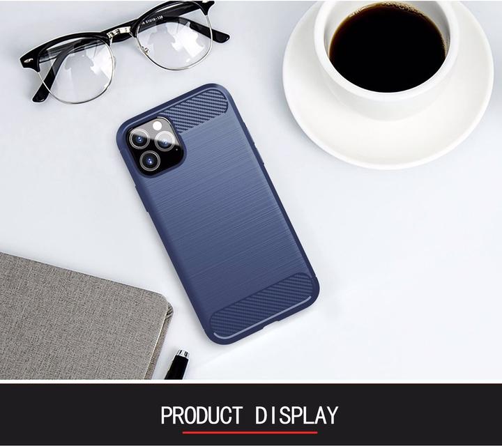 Produktbild Cadorabo TPU Ultra Slim carbon edelstahl Kombi Cover (Apple iPhone 11 Pro)