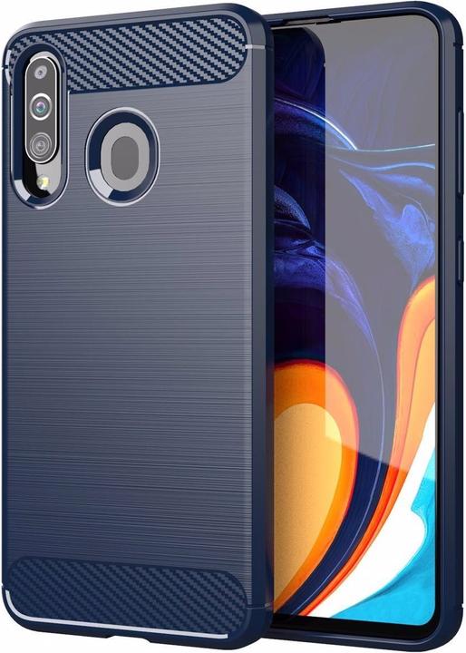Produktbild Cadorabo TPU Ultra Slim carbon edelstahl Kombi Cover (Samsung Galaxy A20s)