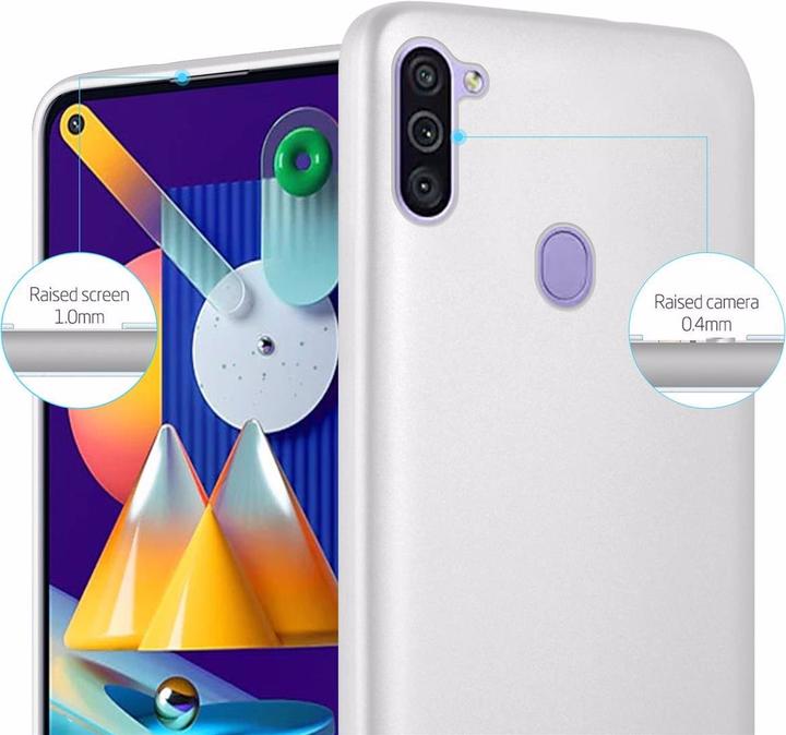 Actual product image Cadorabo TPU Matt Metallic Cover (Samsung Galaxy M11, Samsung Galaxy A11)