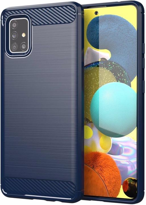 Produktbild Cadorabo TPU Ultra Slim carbon edelstahl Kombi Cover (Samsung Galaxy A51 5G)