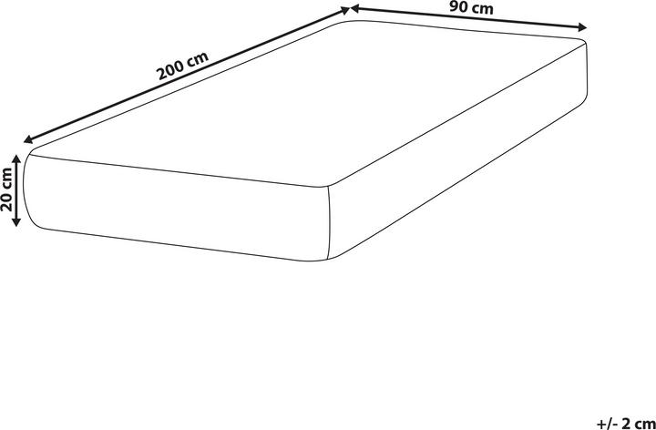 Produktbild Beliani Cushy (90 x 200 cm, Federkern)