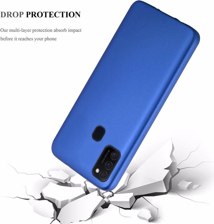Image du produit Cadorabo Couverture métallique mate TPU (Samsung Galaxy M21, Samsung Galaxy M30s)