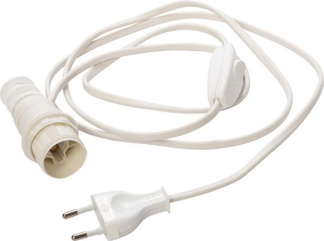 Image du produit Elbro Douille E14 garniture pour bouteille avec interrupteur câble 150cm blanc