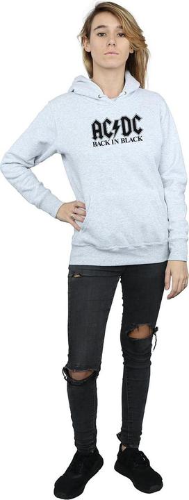 Immagine prodotto AC/DC Back in Black Logo Felpa con Cappuccio Donna (L)