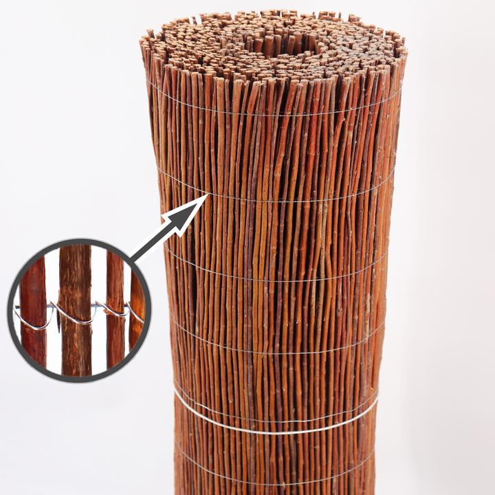 Actual product image Aquagart Weidenmatte 40m x 90 cm I Sichtschutzmatte aus Weiden Natürlicher Sichtschutz für Garten (4000 cm)