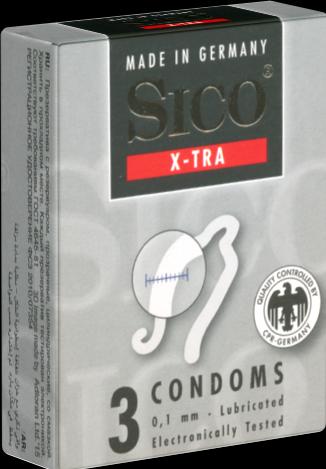 Produktbild Sico X-Tra Extra Dicke Kondome 0.09mm, 3er Pack (3 Stk.)