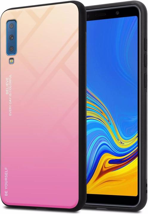 Produktbild Cadorabo TPU 2 Farben Glas Cover (Samsung Galaxy A7 (2018))