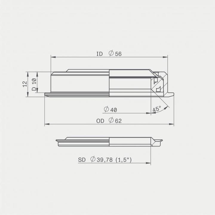 Produktbild Acros ZS56/40 Steuersatz Unterteil