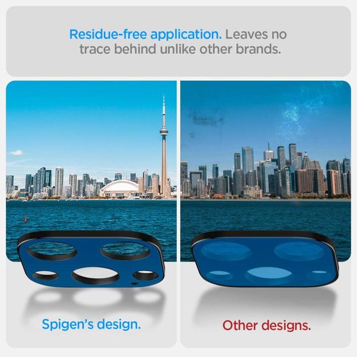Produktbild Spigen Optik.Tr Camera iPhone 14 Pro/14 Pro Max Lens 2szt./2pcs czarny/black AGL05273 (2 Stück, Apple iPhone 11 Pro)