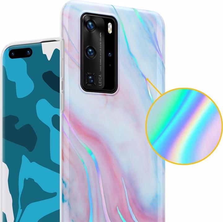 Produktbild Cadorabo IMD TPU Bunter Marmor Cover (Huawei P40 Pro+)