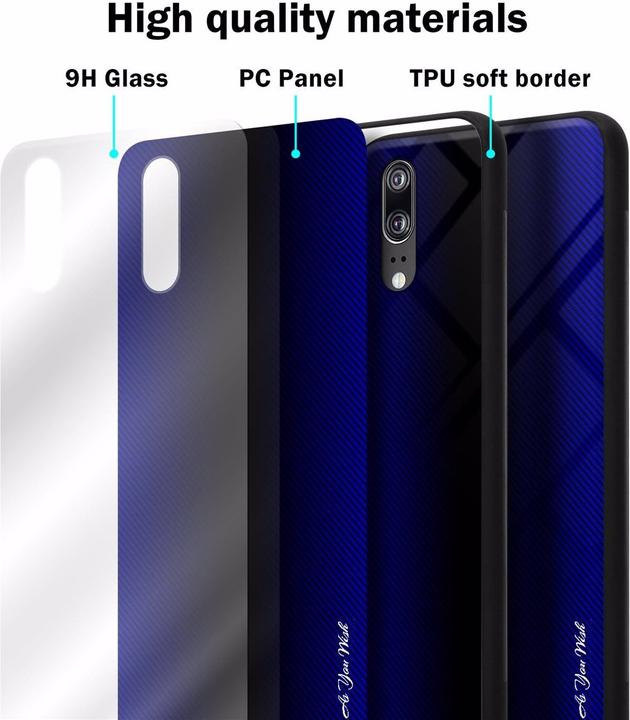 Image du produit Cadorabo TPU Couverture en verre rayé (Cubot P20)