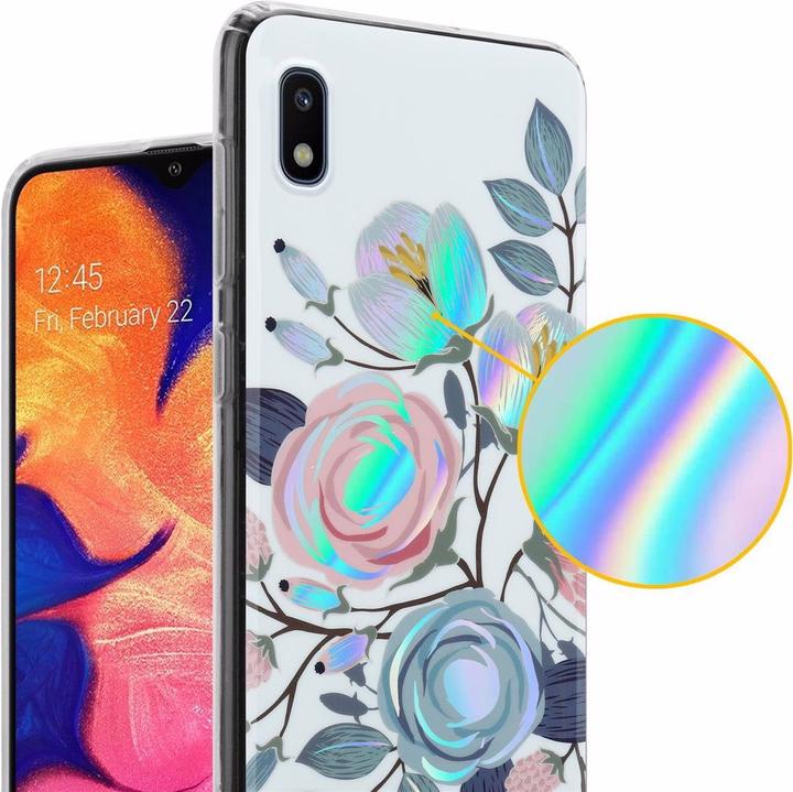 Produktbild Cadorabo IMD TPU Bunte Blumen & Blätter Cover (Samsung Galaxy A10, HTC One M10)