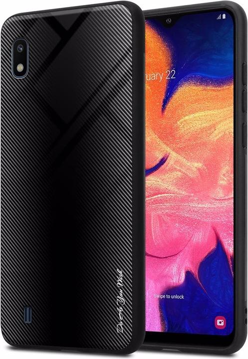 Produktbild Cadorabo TPU Gestreiftes Glas Cover (Samsung Galaxy A10, HTC One M10)