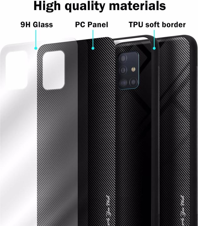 Productafbeelding Cadorabo TPU gestreepte glasplaat (Samsung Galaxy M40)
