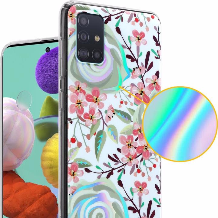 Actual product image Cadorabo IMD TPU Colorful Flowers & Leaves Cover (Samsung Galaxy M40s)