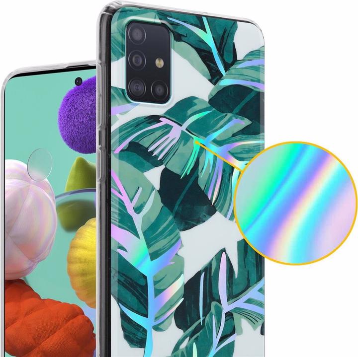 Produktbild Cadorabo IMD TPU Bunte Blumen & Blätter Cover (Samsung Galaxy M40s)