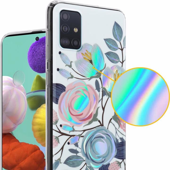 Produktbild Cadorabo IMD TPU Bunte Blumen & Blätter Cover (Samsung Galaxy M40s)