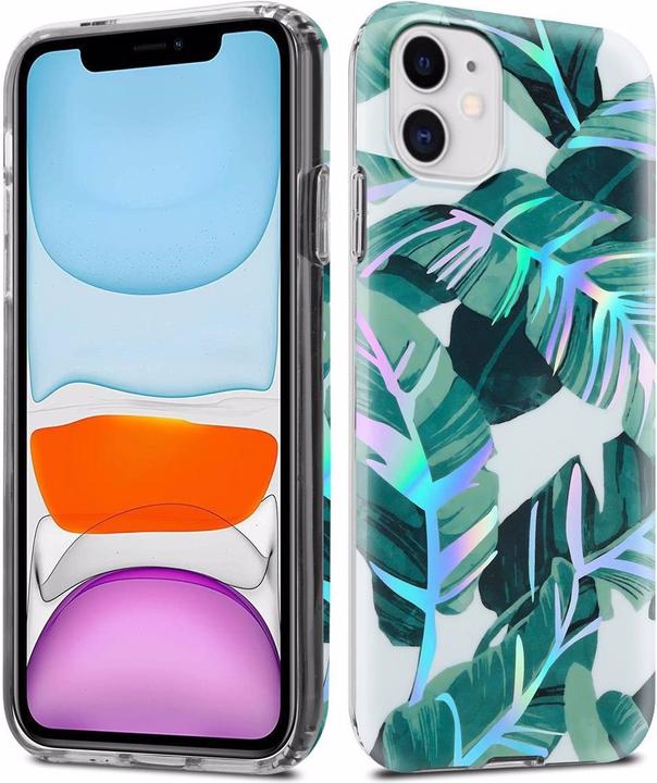 Produktbild Cadorabo IMD TPU Bunte Blumen & Blätter Cover (Apple iPhone 11)