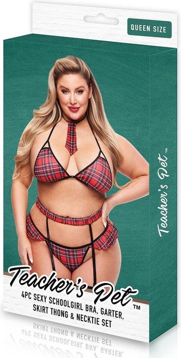Actual product image Teacher's Pet Crisscross Schoolgirl Set (Plus Size)
